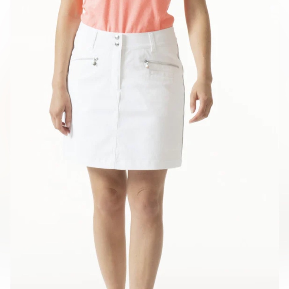 Daily Sports Basic Women’s Solid Glam Stretch Golf Skort  white